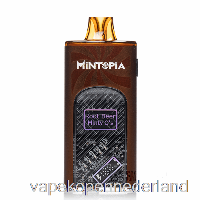 Vape Nederland Mintopia Turbo 9000 Wegwerp Root Beer Mint O's